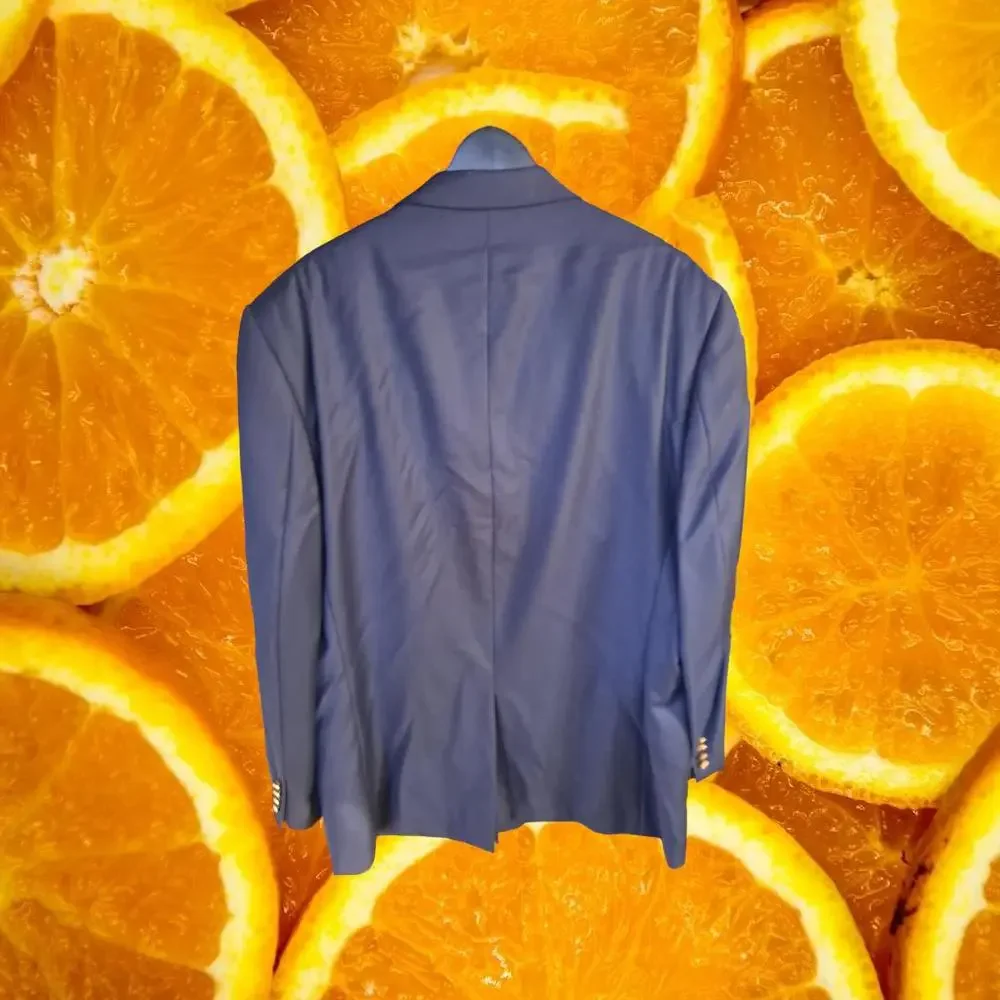 Lauren Ralph Lauren Blue 2‎ Gold Button Blazer 48L